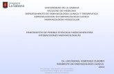 UNIVERSIDAD DE LA SABANA FACULTAD DE MEDICINA  DEPARTAMENTO DE FARMACOLOGIA CLINICA Y TERAPEUTICA