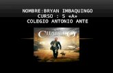 NOMBRE:BRYAN IMBAQUINGO CURSO : 5 «A» COLEGIO ANTONIO ANTE
