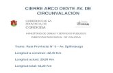 CIERRE ARCO OESTE AV. DE CIRCUNVALACION