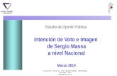 Estudio de Opinión Pública  Intención de Voto e Imagen   de Sergio  Massa a nivel Nacional