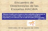 Encuentro de  Directores/as de las Escuelas AlACiMA