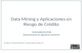 Data  Mining  y Aplicaciones en Riesgo de  Crédito