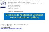 El  Proceso  de  Planificación Estratégica  en  las Instituciones Publicas