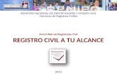 Portal Web del Registrador Civil REGISTRO CIVIL A TU ALCANCE