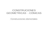 CONSTRUCIONES GEOMETRICAS  - CÓNICAS