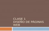 Clase 1 DISEÑO DE PÁGINAS WEB