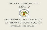 DEPARTAMENTO DE CIENCIAS DE LA TIERRA Y LA CONSTRUCCIÓN
