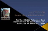 Jornadas de la Salud  Instituto de Ingeniería UNAM Trabajo y salud en población universitaria