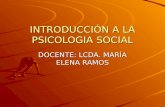 INTRODUCCIÓN A LA PSICOLOGIA SOCIAL