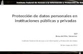 Protección de datos personales en instituciones públicas y privadas  SEP Boca del Río, Veracruz.