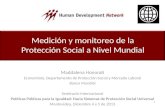 Medición y monitoreo de la Protección  Social  a Nivel Mundial