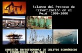 Balance del Proceso de Privatización en el Perú  1990-2000