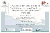 Avances del Estudio de la Factibilidad de una Planta de Desalinización en Puerto Peñasco