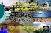 EFECTOS SOCIO-ECONOMICOS DE LOS DESASTRES Presenta ción d e René A. Hernández,  CEPAL [1]