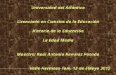 Universidad del Atlántico Licenciado en  Ciencias de la Educación Historia de la Educación