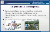 la justicia indígena