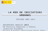 ENCUENTROS ANUALES  2013 DG Política Regional y Urbana (Comisión Europea)