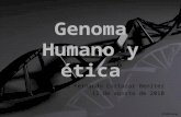 Genoma Humano y ética