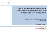 Del  Emprendedurismo  a la Internacionalización de Empresas Mexicanas