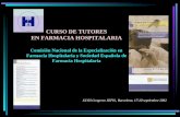 CURSO DE TUTORES EN FARMACIA HOSPITALARIA