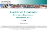 Análisis de Resultados Elecciones Nacionales   Presidente 2011 CABA Octubre de 2011