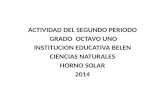 ACTIVIDAD DEL SEGUNDO PERIODO GRADO  OCTAVO UNO INSTITUCION EDUCATIVA BELEN CIENCIAS NATURALES