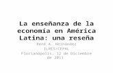 La enseñanza de la economía en América Latina: una reseña