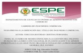 DEPARTAMENTO  DE CIENCIAS ECONÓMICAS ADMINISTRATIVAS Y DE COMERCIO CARRERA DE INGENIERÍA COMERCIAL