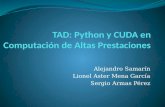 TAD:  Python  y CUDA en Computación de Altas Prestaciones