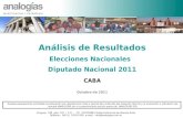 Análisis de Resultados Elecciones Nacionales   Diputado Nacional 2011 CABA Octubre de 2011