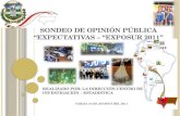 SONDEO DE OPINIÓN PÚBLICA “EXPECTATIVAS – “EXPOSUR 2011”