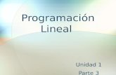 Programación  Lineal