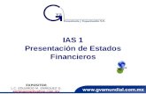 IAS 1 Presentación  de Estados Financieros