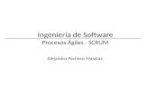 Ingeniería de Software Procesos Ágiles - SCRUM