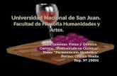 Universidad Nacional de San Juan.  Facultad  de  F ilosofía  H umanidades y Artes.