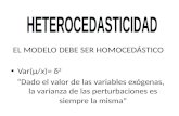 EL MODELO DEBE SER HOMOCEDÁSTICO