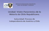 Unidad: Visión Panorámica de la Historia de Chile Republicano.