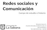 Redes sociales y Comunicación