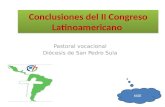 Conclusiones del II Congreso Latinoamericano