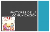 FACTORES DE LA COMUNICACIÓN