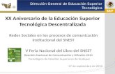 XX Aniversario de la Educación Superior Tecnológica Descentralizada