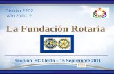 La  Fundación Rotaria