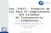 Exp. 17677.-  Proyecto  de  Ley  Para  El Cumplimiento Del Estándar De Transparencia Tributaria