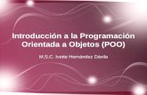 Introducción  a la  Programación Orientada a Objetos (POO)