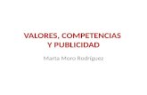 VALORES, COMPETENCIAS  Y PUBLICIDAD