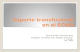 Soporte  transfusional  en el ECMO