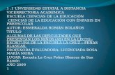 1 .1 UNVERSIDAD ESTATAL A DISTANCIA  VICERRECTORIA ACADEMICA  ESCUELA CIENCIAS DE LA EDUCACIÓN