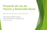 Proyecto de Ley de Tierras y Desarrollo Rural