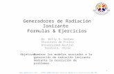 Generadores de Radiación Ionizante  Formulas & Ejercicios