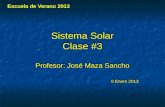 Sistema  Solar Clase  #3